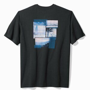 Tommy Bahama Cotton Board in Paradise Graphic T-Shirt Crew Tee Men's